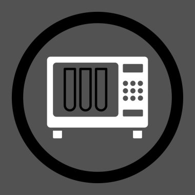 Sterilizatör yuvarlak vektör simgesi