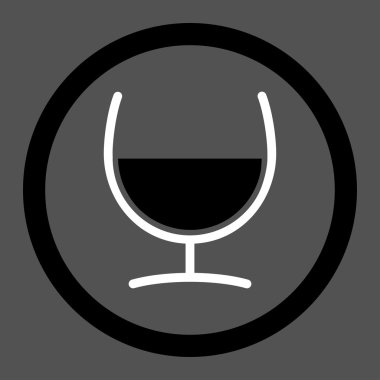 Çare cam vektör simge yuvarlak