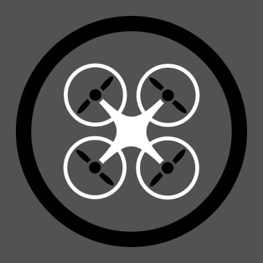 Quadcopter Circled Vector Icon
