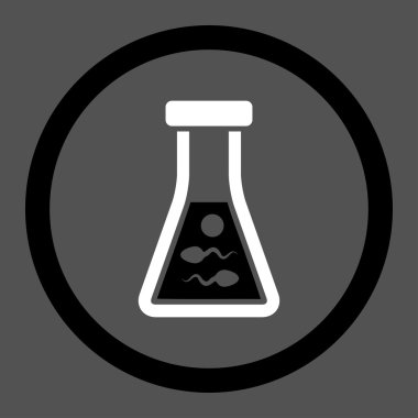 Sperm sıvı daire içinde vektör simgesi