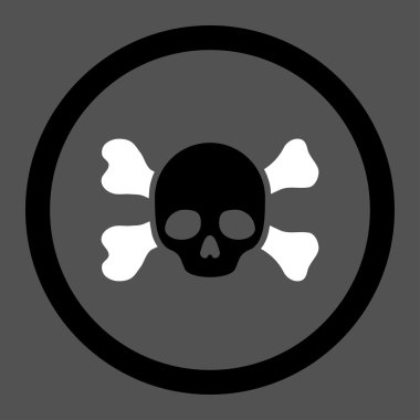 Dangerous And Bones Rounded Vector Icon