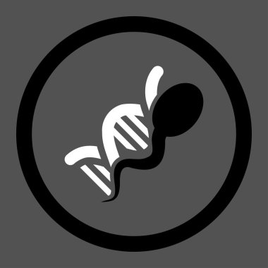 Sperm Genome Circled Vector Icon