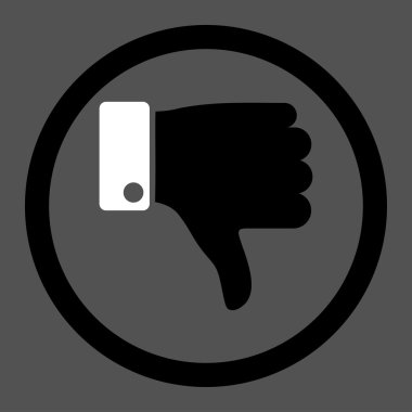 Yuvarlak vektör simgesi parmak