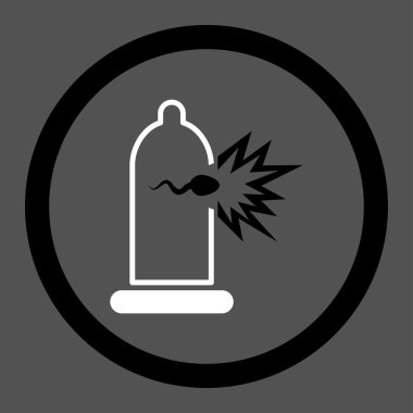 Sperm kaçış yuvarlak vektör simgesi