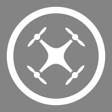 Airdrone yuvarlak vektör simgesi