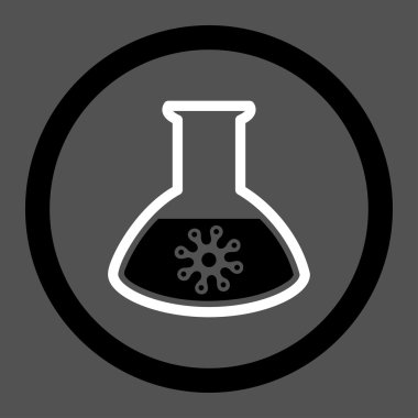 Virus Test Circled Vector Icon