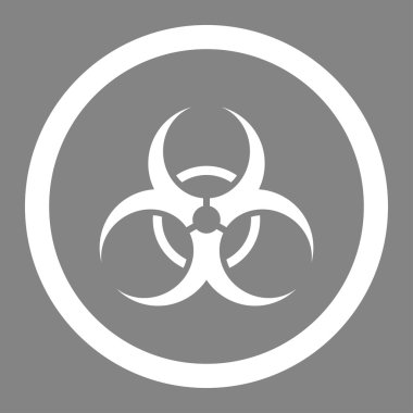 Bio Danger Circled Vector Icon