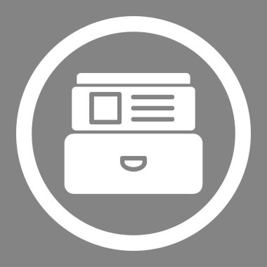 Dizin kutusunda yuvarlak vektör simgesi