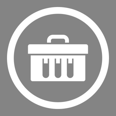 Test yuvarlak vektör simgesi