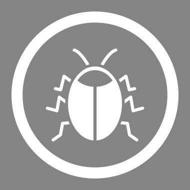 Böcek yuvarlak vektör simgesi