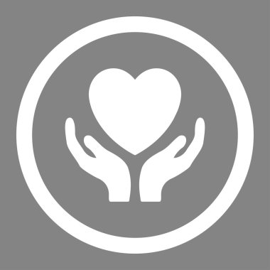 Sadaka yuvarlak vektör simgesi