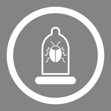 Böcek koruma daire içinde vektör simgesi