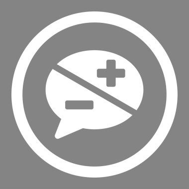 Bağımsız değişkenler yuvarlak vektör simgesi