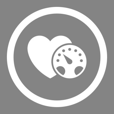 Tansiyon ölçer yuvarlak vektör simgesi