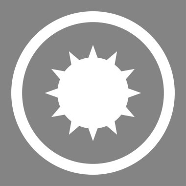 Bakteri daire içinde vektör simgesi