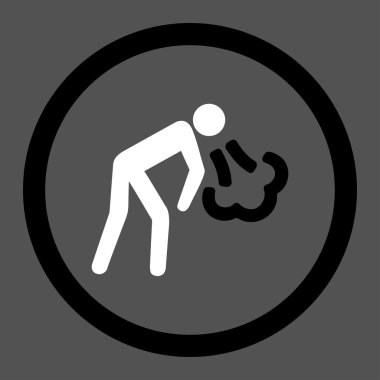 Vektör simge kusma daire içine alınmış