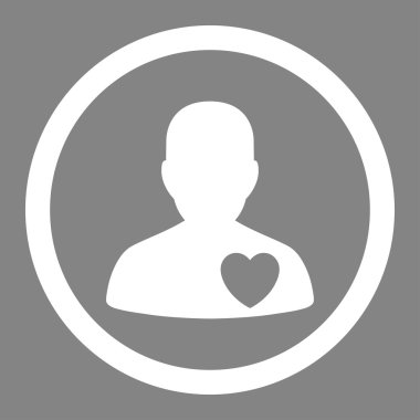 Cardiology Patient Circled Vector Icon