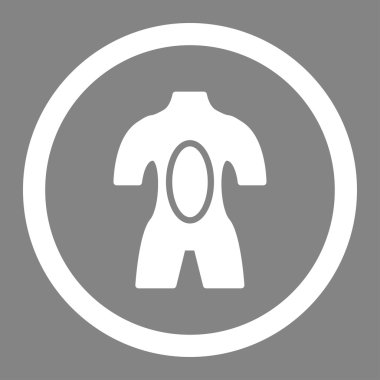 Anatomi yuvarlak vektör simgesi