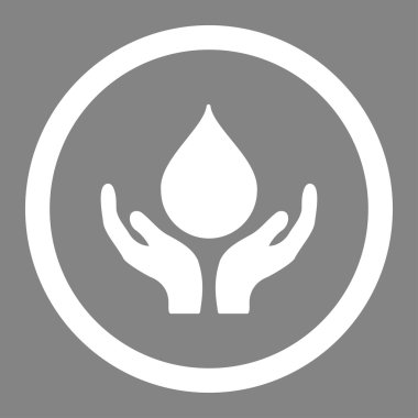 Kan sadaka yuvarlak vektör simgesi