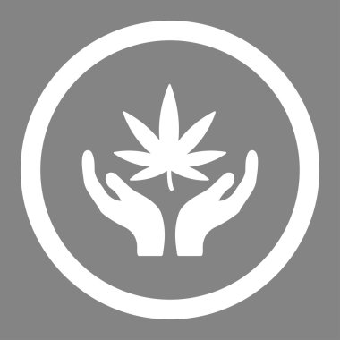 Narkotik bakım yuvarlak vektör simgesi