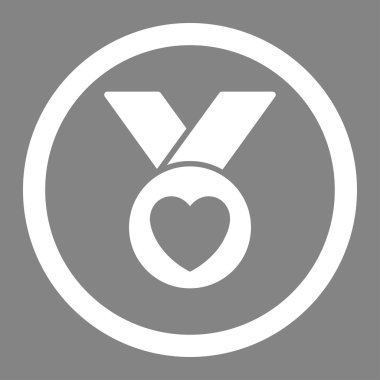 Sadaka madalya yuvarlak vektör simgesi