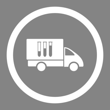 Analiz teslim yuvarlak vektör simgesi