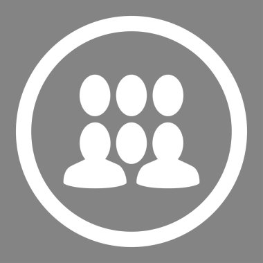 Crowd Circled Vector Icon