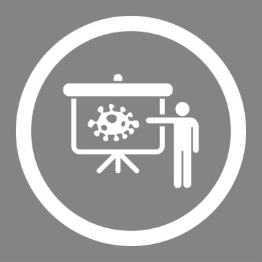 Microbe Lecture Circled Vector Icon