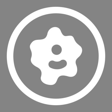 Mikrop daire içinde vektör simgesi