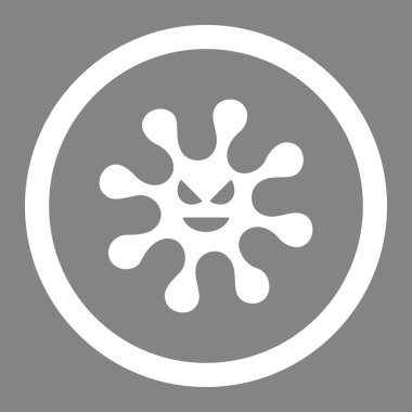 Dangerous Microbe Rounded Vector Icon