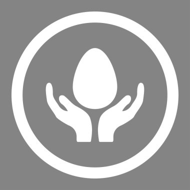 Kuluçka makinesi yuvarlak vektör simgesi