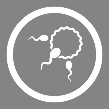 Fertilizasyon daire içinde vektör simgesi