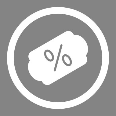 Etiket daire içinde vektör simge indirim