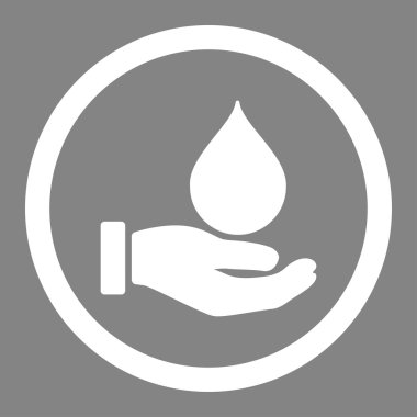 Bağış kan yuvarlak vektör simgesi