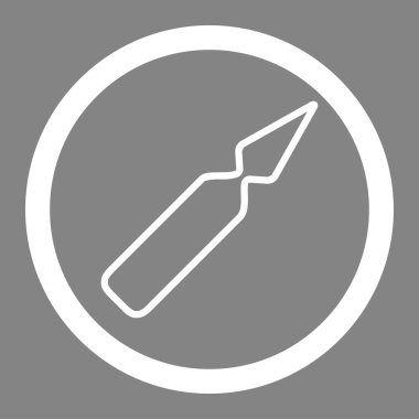Empty Ampoule Circled Vector Icon