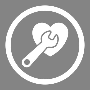 Kalp tedavisi daire içinde vektör simgesi