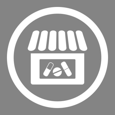 Drugstore Circled Vector Icon
