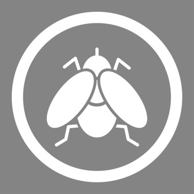 Daire içinde uçmak vektör simgesi