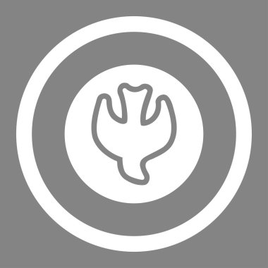 Düşen ruh yuvarlak vektör simgesi