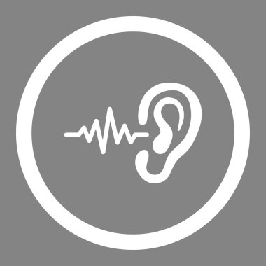 Yuvarlak vektör simge dinle