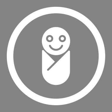 Bebek daire içinde vektör simgesi