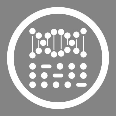 Genetik kod daire içinde vektör simgesi