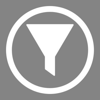 Filtre daire içinde vektör simgesi