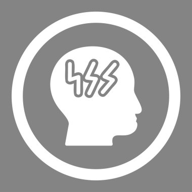 Hasta başı yuvarlatılmış vektör simgesi