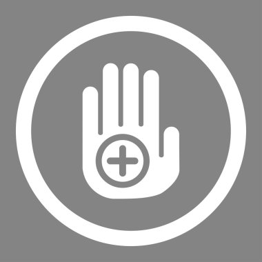 El tıbbi Marker vektör simgesi daire