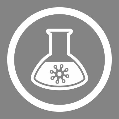 Enfeksiyon konteyner daire içinde vektör simgesi