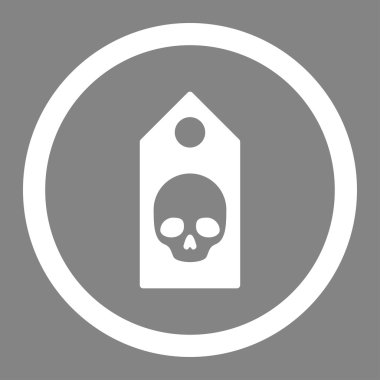 Ölü kupon yuvarlak vektör simgesi