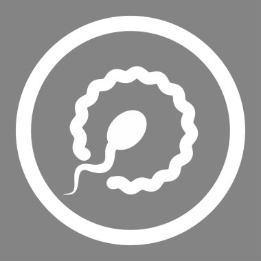 Döllenme yuvarlak vektör simgesi