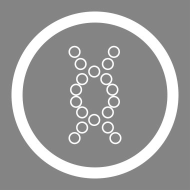 DNA daire içinde vektör simgesi