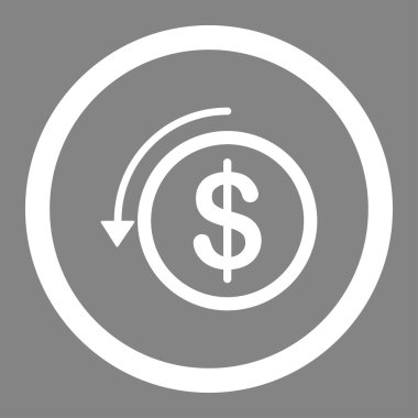 Daire içinde vektör simge iade